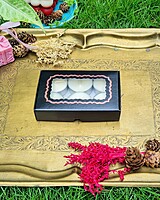 6 Tealights Black (Foil Print) 6 Tealights Black (Foil Print)