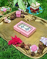 6 Tealights Light Pink (Foil Print) 6 Tealights Light Pink (Foil Print)