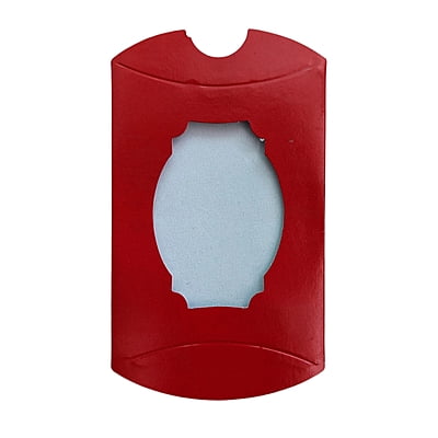 Pillow Box (Oval Window) Red