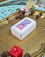 White 2 Cavity Box - best for chocolates and laddoo candles. White 2 Cavity Box - best for chocolates and laddoo candles.